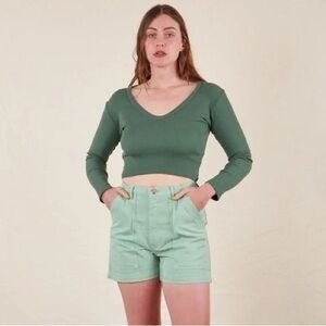 Big Bud Press work shorts sage green XXS